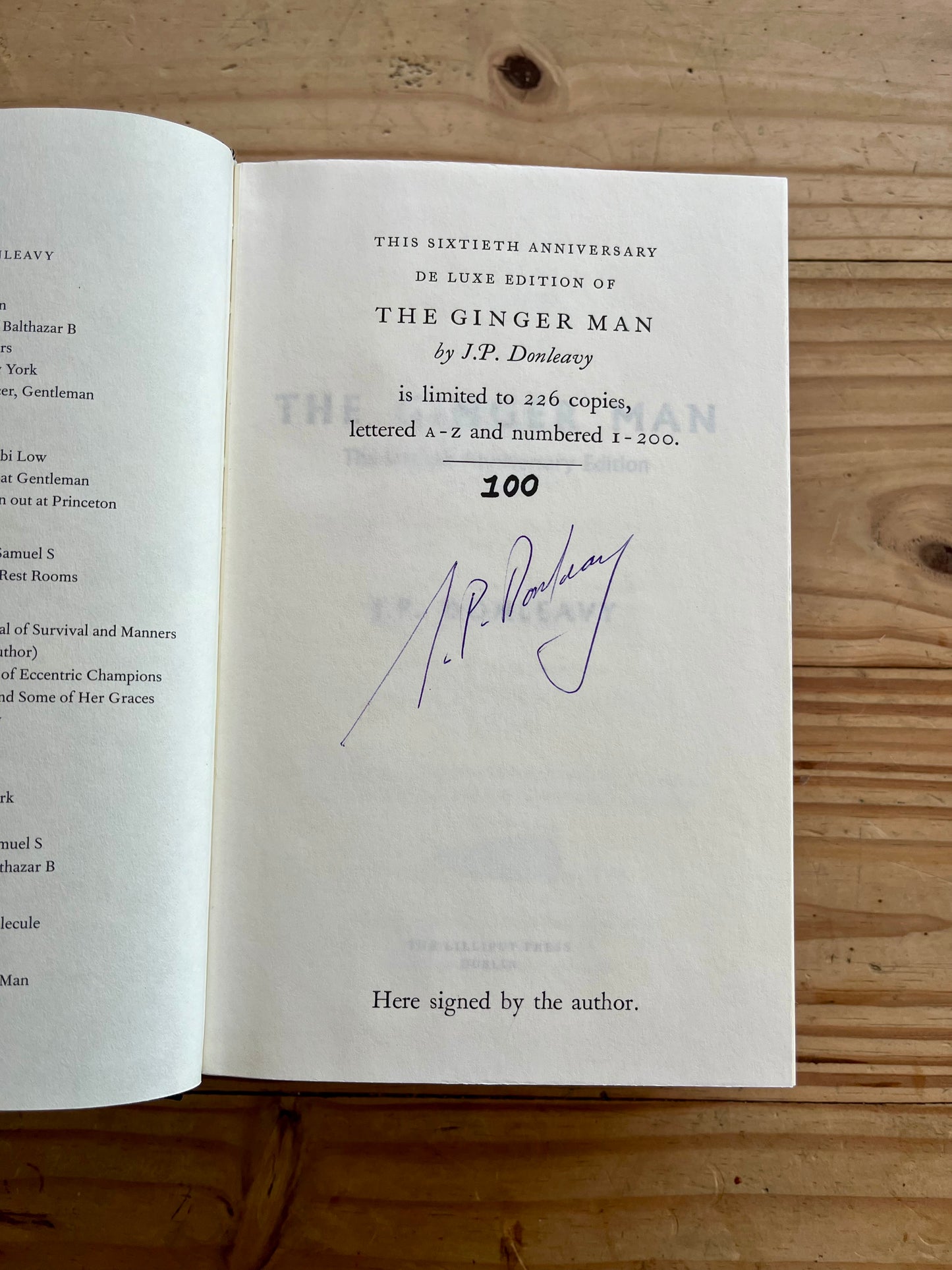 The Ginger Man - Signed Special Edition