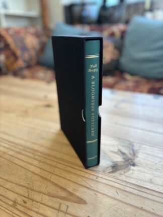 Image of slip-cased and clothbound limited edition of A Bloomsday Postcard by Niall Murphy.