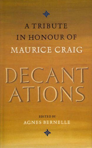 Decantations: A Tribute in Honour of Maurice Craig by Agnes Bernelle published by Lilliput Press book cover